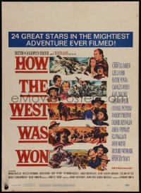 4f0055 HOW THE WEST WAS WON WC 1964 John Ford epic, Debbie Reynolds, Gregory Peck & all-star cast!