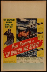 4f0056 IN WHICH WE SERVE WC 1943 directed by Noel Coward & David Lean, English World War II epic!