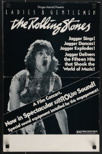 4f0061 LADIES & GENTLEMEN THE ROLLING STONES WC 1973 great c/u of rock 'n' roll singer Mick Jagger!