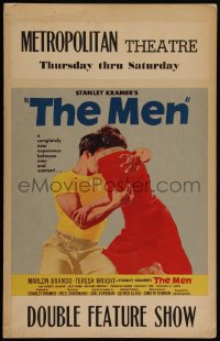 4f0069 MEN WC 1950 very first Marlon Brando, Teresa Wright, directed by Fred Zinnemann!