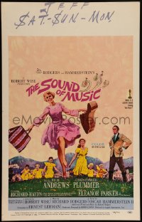 4f0086 SOUND OF MUSIC WC 1965 art of Julie Andrews & top cast by Howard Terpning, five Oscars!