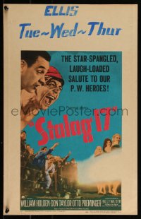 4f0087 STALAG 17 WC 1953 William Holden, Robert Strauss, Billy Wilder WWII POW classic!