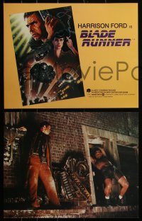 4f0298 BLADE RUNNER 6 color 11x14 stills 1982 Ridley Scott classic, w/Alvin art of Harrison Ford!