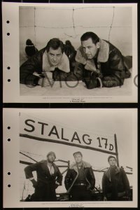 4f1152 STALAG 17 7 8x11 key book stills 1953 William Holden, Otto Preminger, main cast!
