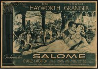 4f0295 SALOME herald 1953 sexy Biblical Rita Hayworth, Stewart Granger, Laughton, William Dieterle