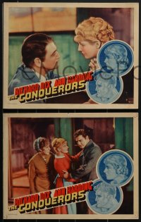 4f0634 CONQUERORS 6 LCs 1932 great images of Richard Dix & Ann Harding, directed by William Wellman!