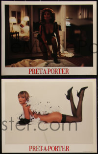 4f0623 PRET-A-PORTER 8 LCs 1994 Robert Altman, Kim Basinger, Sophia Loren, sexy nearly-naked model!