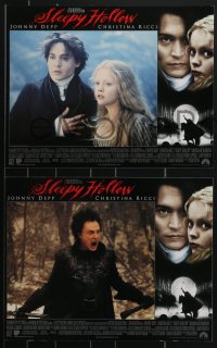 4f0625 SLEEPY HOLLOW 8 LCs 1999 Tim Burton, Johnny Depp, Christina Ricci, Miranda Richardson!