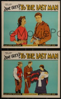 4f0632 TO THE LAST MAN 7 LCs 1923 great images of Lois Wilson & Richard Dix in buckskin, Zane Grey!