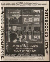 4f0029 REAR WINDOW pressbook 1954 Alfred Hitchcock, voyeur Jimmy Stewart & pretty Grace Kelly!
