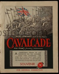 4f0380 CAVALCADE Australian souvenir program book 1933 Noel Coward epic of the empire, Best Picture!