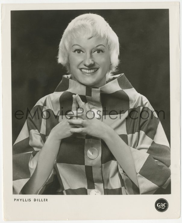 4f1498 Phyllis Diller 8 25x10 25 Publicity Still 1960s Great Portrait Super