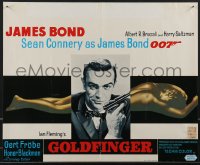 4g0420 GOLDFINGER Belgian R1970s c/u of Sean Connery as James Bond with sexy golden girl!