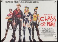 4g0121 CLASS OF 1984 British quad 1982 punk teens, we are the future & nothing can stop us, rare!