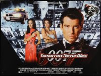 4g0140 TOMORROW NEVER DIES DS British quad 1997 Pierce Brosnan as James Bond, Yeoh, Teri Hatcher!