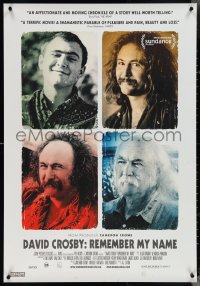4g0025 DAVID CROSBY: REMEMBER MY NAME Canadian 1sh 2019 four different color images of the star!