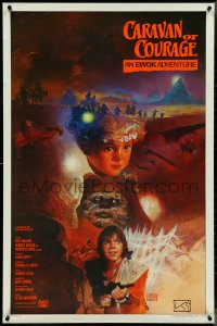 4g0827 CARAVAN OF COURAGE int'l style A 1sh 1984 An Ewok Adventure, Star Wars, art by Kazuhiko Sano!