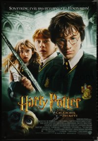 4g0210 HARRY POTTER & THE CHAMBER OF SECRETS 27x39 French commercial poster 2002 Radcliffe & cast!