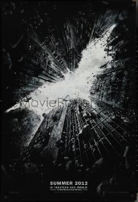 4g0844 DARK KNIGHT RISES teaser DS 1sh 2012 image of Batman's symbol in broken buildings!