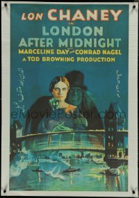 4g0043 LONDON AFTER MIDNIGHT Egyptian poster 2000s great image of Lon Chaney from one sheet!