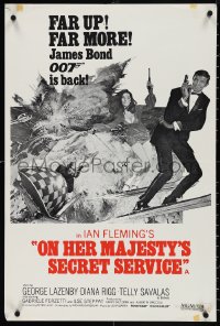 4g0145 ON HER MAJESTY'S SECRET SERVICE English double crown R1980s Lazenby, McGinnis & McCarthy art!