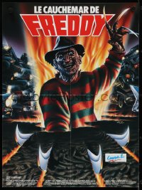 4g0436 NIGHTMARE ON ELM STREET 4 French 16x21 1988 cool art of Englund as Freddy Krueger by Melki!
