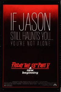 4g0873 FRIDAY THE 13th PART V 1sh 1985 A New Beginning, if Jason still haunts you you're not alone!
