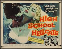 4g0632 HIGH SCHOOL HELLCATS 1/2sh 1958 best AIP bad girl art, what must a good girl say to belong?