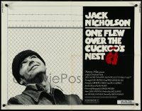 4g0638 ONE FLEW OVER THE CUCKOO'S NEST 1/2sh 1975 great c/u of Jack Nicholson, Milos Forman classic!