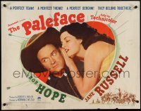 4g0639 PALEFACE style B 1/2sh 1948 Bob Hope, sexy Jane Russell, a perfect team, ultra rare!