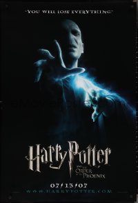 4g0890 HARRY POTTER & THE ORDER OF THE PHOENIX teaser DS 1sh 2007 Ralph Fiennes as Lord Voldemort!