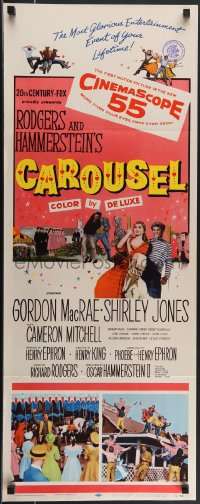 4g0520 CAROUSEL insert 1956 Shirley Jones, Gordon MacRae, Rodgers & Hammerstein musical!