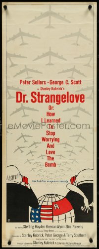 4g0525 DR. STRANGELOVE insert 1964 Stanley Kubrick classic, Peter Sellers, Tomi Ungerer art!