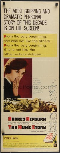 4g0546 NUN'S STORY insert 1959 religious missionary Audrey Hepburn was not like the others!