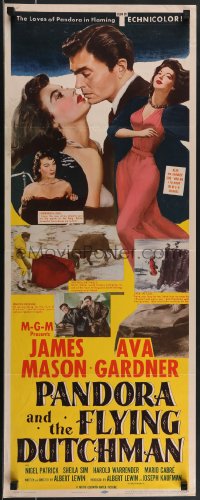 4g0550 PANDORA & THE FLYING DUTCHMAN insert 1951 great images of James Mason & sexy Ava Gardner!