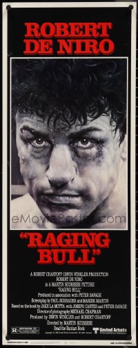 4g0551 RAGING BULL insert 1980 classic Hagio boxing art of Robert De Niro, Martin Scorsese!