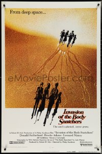 4g0911 INVASION OF THE BODY SNATCHERS advance 1sh 1978 Philip Kaufman sci-fi, no book logo design!