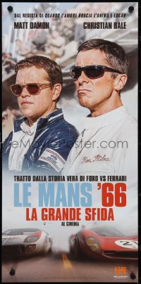 4g0567 FORD V FERRARI teaser Italian locandina 2019 Matt Damon, Bale, different, Le Mans '66!