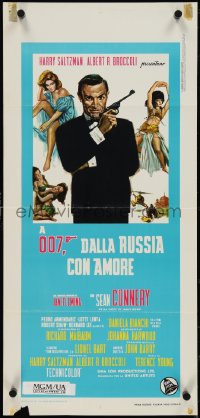 4g0569 FROM RUSSIA WITH LOVE Italian locandina R1970s Sean Connery is Ian Fleming's James Bond!