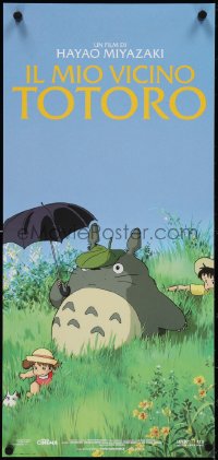 4g0575 MY NEIGHBOR TOTORO Italian locandina R2015 classic Hayao Miyazaki anime cartoon, great image!