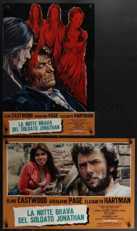 4g0599 BEGUILED 8 Italian 18x26 pbustas 1971 Clint Eastwood & Geraldine Page, Don Siegel!