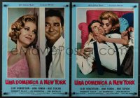 4g0594 SUNDAY IN NEW YORK 10 Italian 19x26 pbustas 1964 Cliff Robertson, Taylor, Jane Fonda!