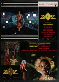 4g0596 ZARDOZ 10 Italian 18x26 pbustas 1974 wild images of Sean Connery in sci-fi fantasy!