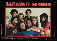 4g0626 FAME Italian 13x18 pbusta 1980 Parker, Irene Cara at New York High School of Performing Arts!