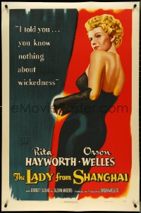 4g0242 LADY FROM SHANGHAI S2 poster 2000 wonderful full-length art of sexiest Rita Hayworth!