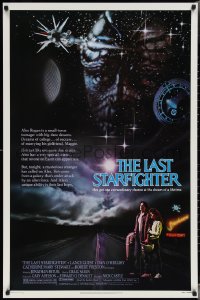 4g0931 LAST STARFIGHTER 1sh 1984 Catherine Mary Stewart & Lance Guest as video game pilot!
