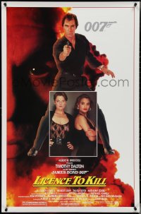 4g0935 LICENCE TO KILL 1sh 1989 Timothy Dalton as James Bond, sexy Carey Lowell & Talisa Soto!