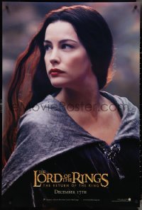 4g0947 LORD OF THE RINGS: THE RETURN OF THE KING teaser DS 1sh 2003 sexy Liv Tyler as Arwen!