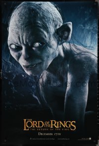 4g0944 LORD OF THE RINGS: THE RETURN OF THE KING teaser DS 1sh 2003 CGI Andy Serkis as Gollum!