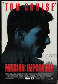 4g0963 MISSION IMPOSSIBLE advance DS 1sh 1996 Tom Cruise, Jon Voight, Brian De Palma directed!